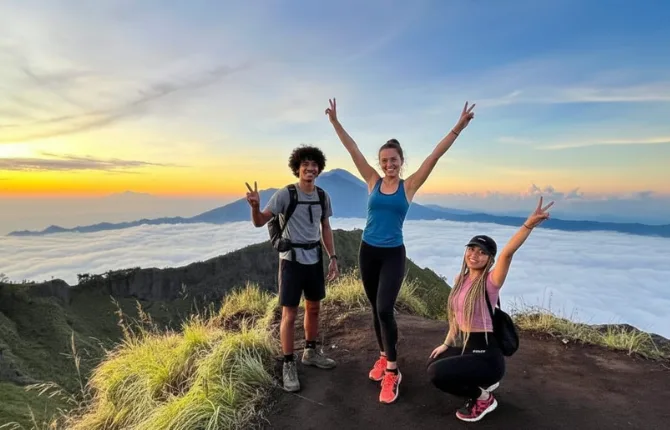Mount Batur Summit at Sunrise